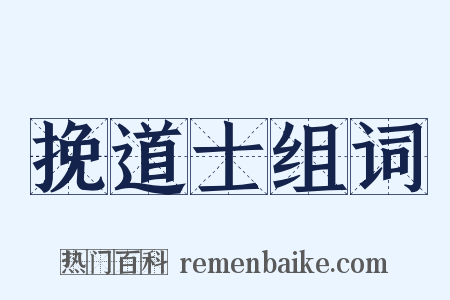 挽道士组词是什么意思的图片
